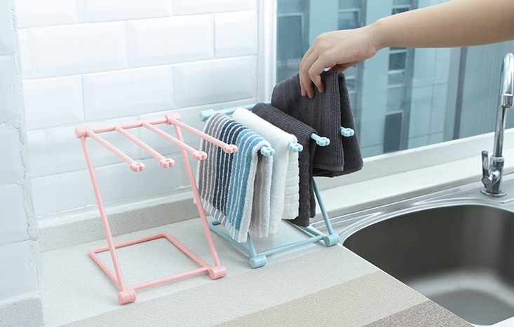 Foldable Dishcloth Shelf, Gadget Organizer