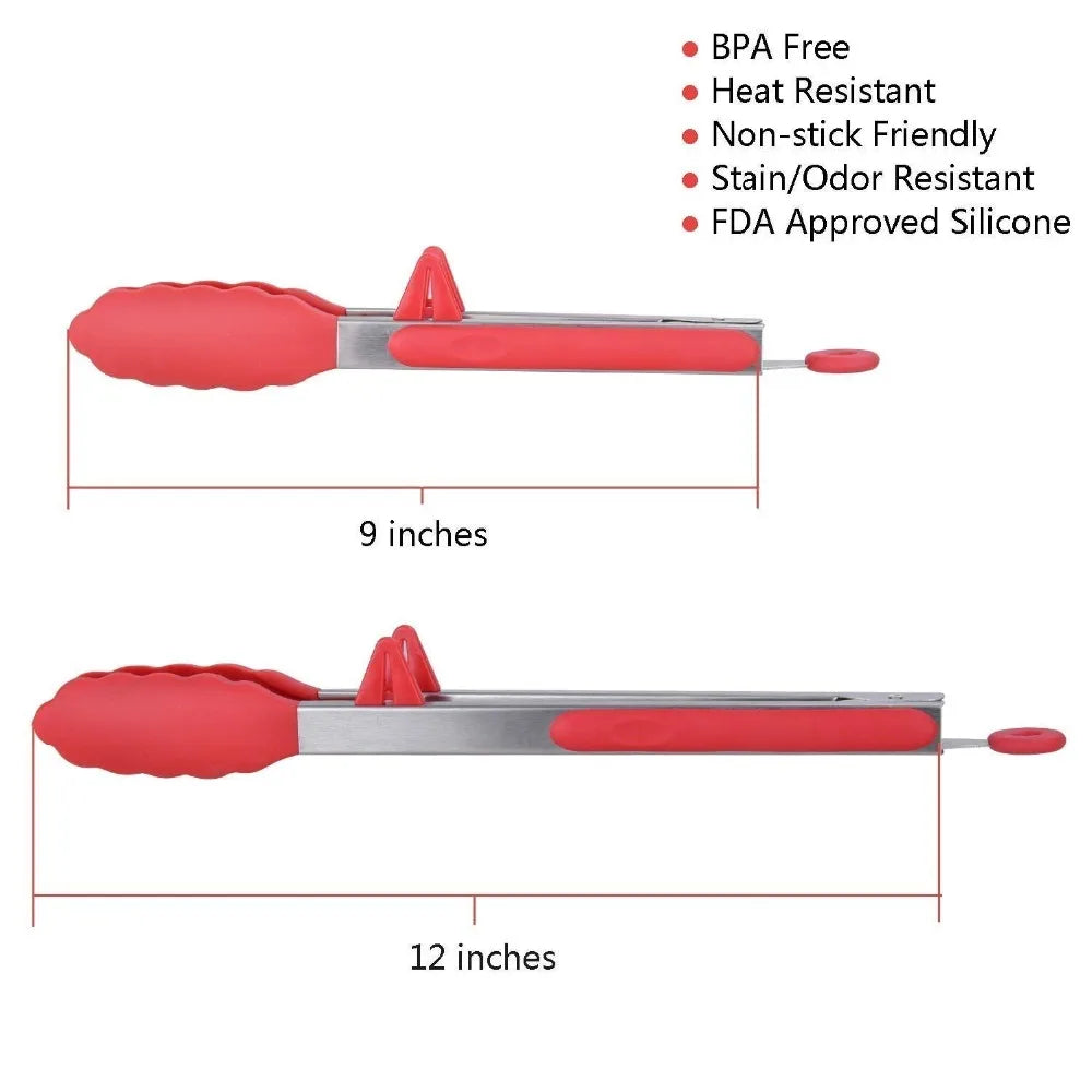 Stand Kitchen Cooking Tongs