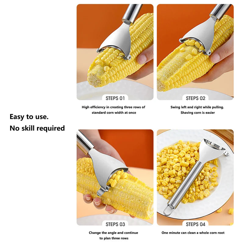 Stainless Steel Corn Peeler