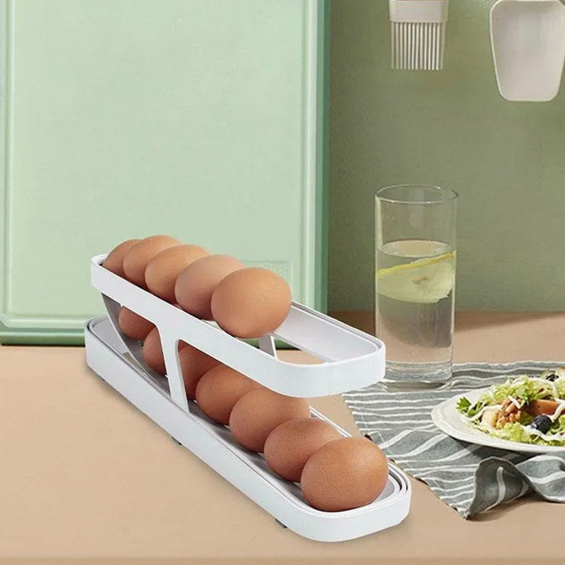 Automatic Scrolling Egg Rack Holder