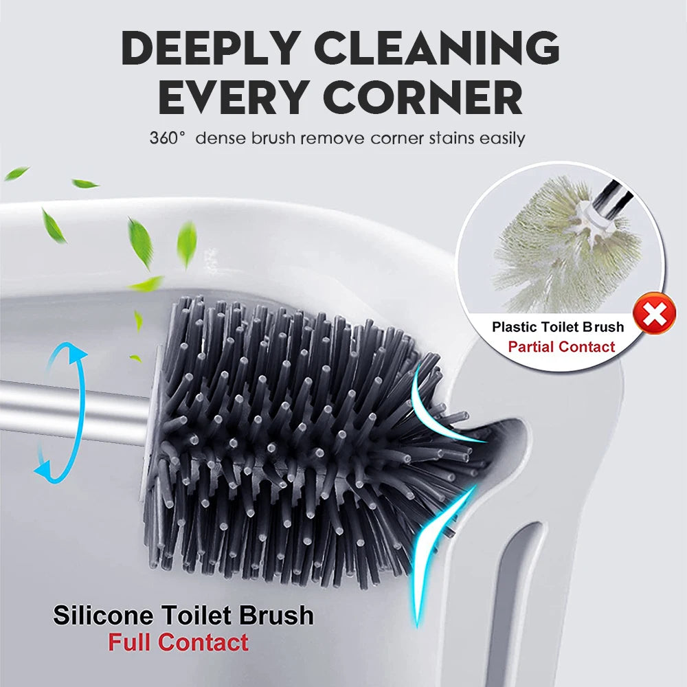 SDARISB Silicon Toilet Cleaning Brus