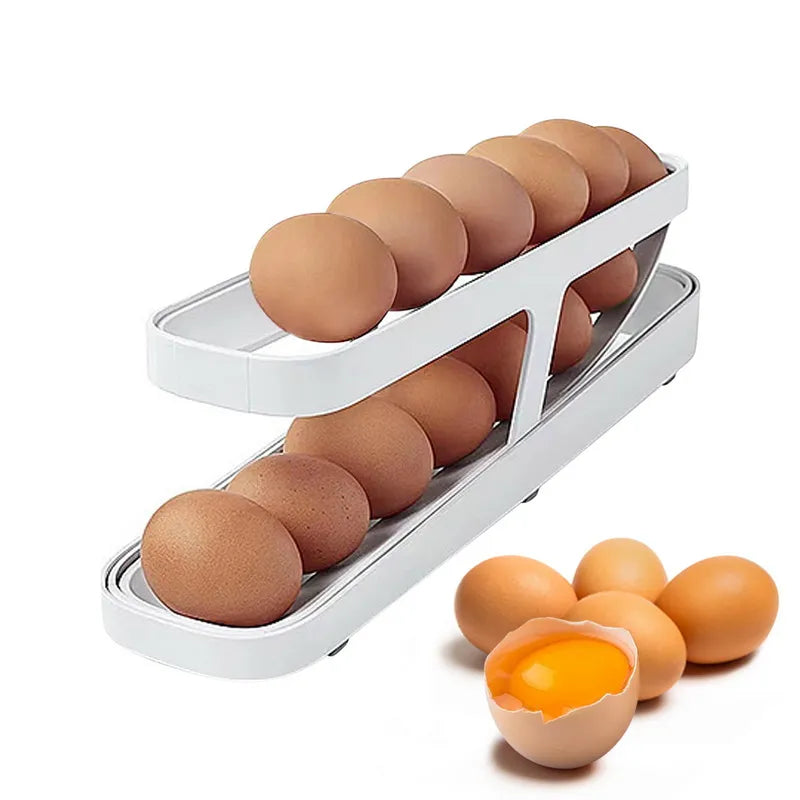 Automatic Scrolling Egg Rack Holder