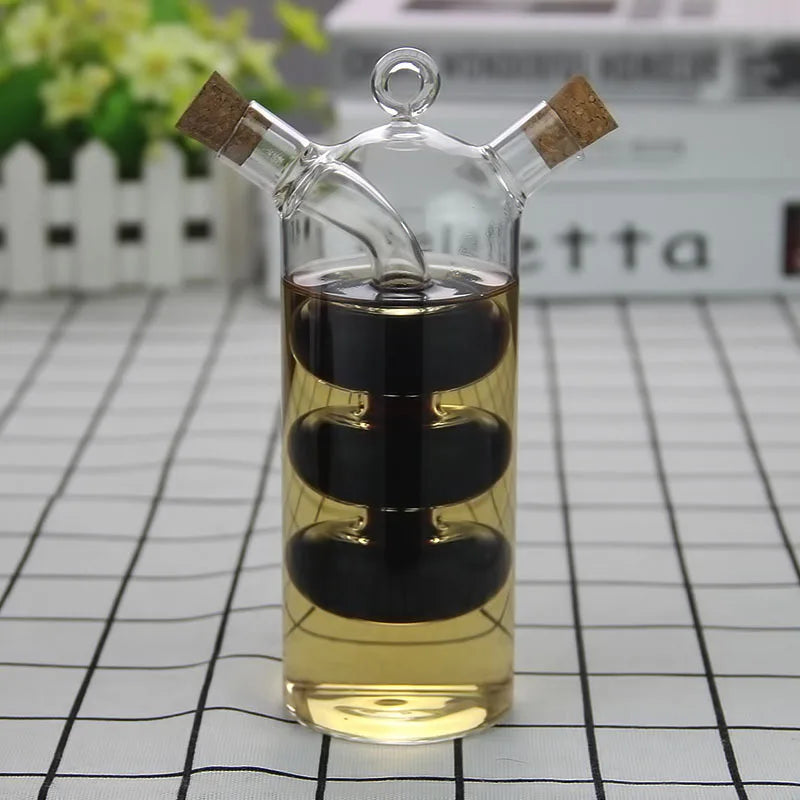 2-in-1 Double Layer Oil & Vinegar Bottle